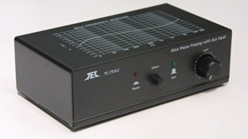 TCC TC-753LC Black Phono Preamp w/AUX Input, Premium High Output Adaptor and TC-ADUSB Digital Recording Adaptor Combo