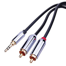 Load image into Gallery viewer, Vanco PRCA35MM06 Premium 3.5Mm to Dual RCA Stereo Cables 6Ft.
