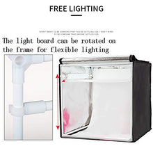 Load image into Gallery viewer, Peaceip US Portable Studio 31.5inx31.5in Dimmable Led Lighting Studio Shooting Tent Box Kit Including White/Black Pvc Background Board And A Soft Cloth Carrying Case

