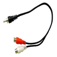Calrad Electronics Y Cable, RCA Plug to Two RCA Jacks