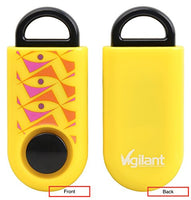 Vigilant 120dB Micro Personal Alarm with Rip Cord Sound Activation (Deco Yellow)