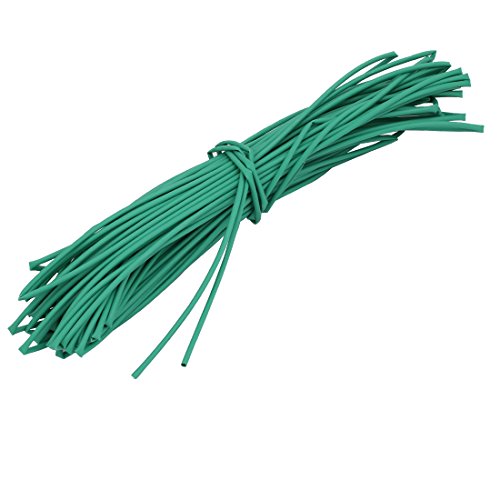 Aexit 20M Length Electrical equipment Inner Dia 2mm Polyolefin Insulation Heat Shrinkable Tube Wrap Green