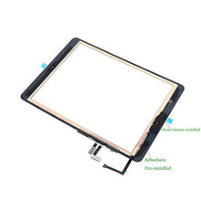 Load image into Gallery viewer, T Phael Black Digitizer Repair Kit for iPad 5 A1474 A1475 A1476,iPad5 iPad Air 1st Touch Screen Digitizer Replacement Assembly -Inc Home Button +Camera Holder+ Pre-Installed Adhesive +Tools Kit
