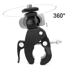 Load image into Gallery viewer, Justsimple Super Clamp Quick Release Bike Clamp w/ 1/4&quot; Tripod Head Compatible for Holding LCD Monitor/Light Camera/Mic iPhone Ipad Monitor, Work on Music Stand/Microphone Stands/Bike/Rod Bar
