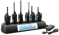 Charger, 6 Unit Rapid Rate for Bendix King KNG Model Handheld Radios, Replaces KAA0301P