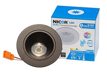 Load image into Gallery viewer, NICOR Lighting 2-Inch Dimmable 3000K LED Recessed Downlight for 2-Inch Recessed Housings, Oil-Rubbed Bronze (DLR2-10-120-3K-OB)
