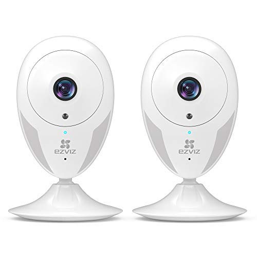 EZVIZ Indoor Security Camera 1080P, Motion Alert, Night Vision, Baby/Pet/Elder Monitoring, 135 Wide Angle, 2-Way Audio, Works with Alexa and Google(CTQ2C 2-Pack)