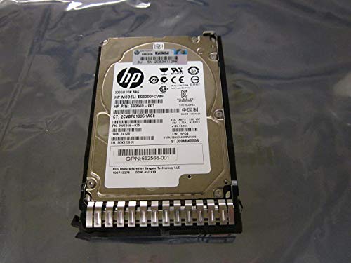 HP 652564-B21 300GB 10000RPM 6G SAS SFF 2.5INCH SC Enterprise HOT Plug Hard Drive with Tray for GEN8