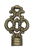 Urbanest Key Lamp Finial, 2 3/8-inch Tall, Antique Gold