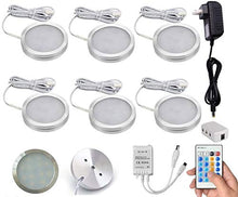 Load image into Gallery viewer, Xking 6 Pcs Warm White 3000K Dimmable LED Under Cabinet Lighting Kit, 12V12W / controllable: Flash, Strobe, Fade
