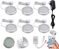 Xking 6 Pcs Warm White 3000K Dimmable LED Under Cabinet Lighting Kit, 12V12W / controllable: Flash, Strobe, Fade