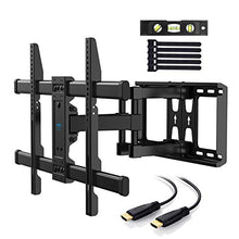Load image into Gallery viewer, PERLESMITH TV Wall Mount Bracket Full Motion Dual Articulating Arm for Most 37-70 Inch LED, LCD, OLED, Flat Screen, Plasma TVs up to 132lbs VESA 600400 with Tilt, Swivel and Rotation - PSLFK1
