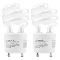 UL-Listed GU24 CFL Light Bulbs JACKYLED Energy Efficient T3 13W 2700K 900lm Spiral GU24 Base Compact Flourescent Bulbs (2-Pack)