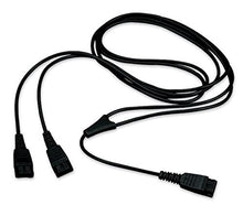Load image into Gallery viewer, Jabra GN Y-Training Cord Splitter (Observation- Live/Mute Version), Compatible with Jabra, Liberation, GN Netcom Headsets | Quick Disconnect | for Coaching, Supervising, Training, Monitoring
