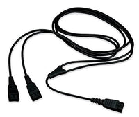Jabra GN Y-Training Cord Splitter (Observation- Live/Mute Version), Compatible with Jabra, Liberation, GN Netcom Headsets | Quick Disconnect | for Coaching, Supervising, Training, Monitoring