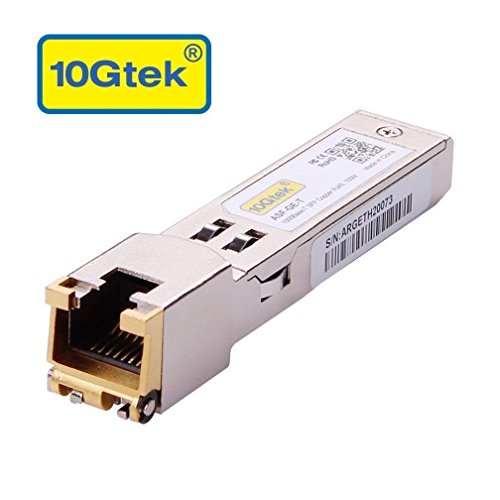 1.25G SFP-T, 1000BASE-T Copper SFP, SFP to RJ45 SFP, Compatible with Force10 GP-SFP2-1T