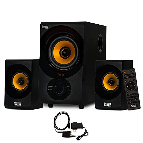 Acoustic Audio AA2170 Bluetooth 2.1 Home Speaker System with Digital Optical Input Multimedia