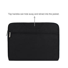 Load image into Gallery viewer, Arvok 17 17.3 Inch Water-resistant Canvas Fabric Laptop Sleeve With Handle Zipper Pocket/Notebook Computer Case/Ultrabook Tablet Briefcase Carrying Bag For Acer/Asus/Dell/Lenovo/HP/Samsung/Sony, Black
