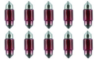 CEC Industries #3175R (Red) Bulbs, 12 V, 10 W, SV8.5-8 Base, T-3.25 shape (Box of 10)