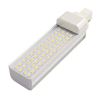 Aexit AC85-265V 9W Lighting fixtures and controls G24 6000K 52LED Horizontal 2P Connection Light Tube Transparent Cover