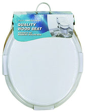 Load image into Gallery viewer, Aqua Plumb Aqua Plumb CTS100W-BV Round Wood Premium Hinge and Beveled Edge Toilet Seat - Bone
