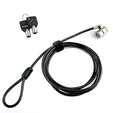 Load image into Gallery viewer, RUBAN Notebook Lock and Security Cable (PC/Laptop) Two Keys 6.2 foot (Black)
