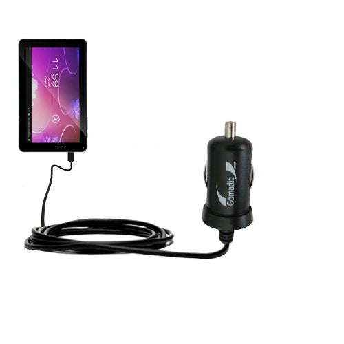 Mini 10W Car / Auto DC Charger designed for the iView 900TPC with Gomadic Brand Power Sleep technology - Designed to last with TipExchange Technology
