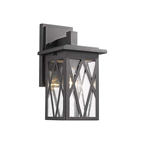 Chloe CH2S080BK12-OD1 Outdoor Wall Sconce, Textured Black