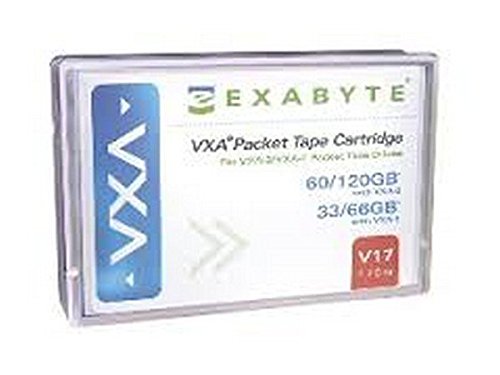 Exabyte 111.00103 8mm V17 VXA 170m 33/66GB Tape Cartridge, New Item