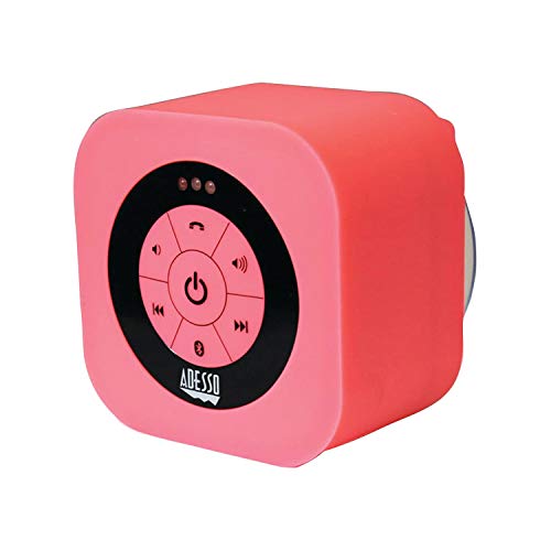Adesso Bluetooth 3.0 Waterproof Speaker - Retail Packaging - Pink
