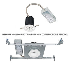 Load image into Gallery viewer, WAC Lighting R2BRA-S930-WT Oculux 2&quot; LED Round Adjustable Trim with Light Engine and Universal Housing in White Finish Spot Beam, 90+CRI and 3000K
