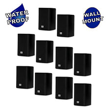 Load image into Gallery viewer, Acoustic Audio AA351B Indoor Outdoor 2 Way Black Speakers 2500 Watt 5 Pair Pack AA351B-5Pr

