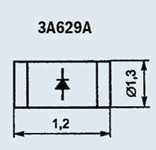 Load image into Gallery viewer, S.U.R. &amp; R Tools Diode Military 3A629A GaAs Schottky Varactor USSR 1 pcs
