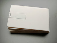 20 4GB Flash Drive - Bulk Pack - USB 2.0 Credit Card Design Colored in White