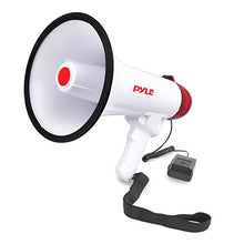 Load image into Gallery viewer, Pyle Megaphone Speaker PA Bullhorn W Built-in Siren - Adjustable Volume, 800 Yard Range - Ideal for Football, Soccer, Baseball, Hockey, Basketball Cheerleading Fans, Coaches, Safety Drills (PMP40)
