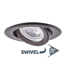 Load image into Gallery viewer, Nadair PR378L-SWORB LED Recessed Light Swivel Spotlight Dimmable Downlight-PR378L-SWORB C Rated-3000K Warm White PAR20 630 Lumens Bulb (50 Watts Equivalent) Included, 4 inch, OIL RUBBED BRONZE
