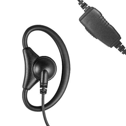 1-Wire D-Ring Adjustable Earpiece Headset Mic Inline PTT for Motorola SL Series
