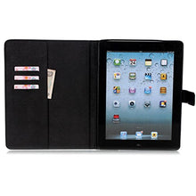 Load image into Gallery viewer, PowerQ Retro Colorful Pattern PU-Lether Case Holster Series for The New iPad IPad3 with Beautiful Pretty Pattern Print Printing Drawing PU Holster Case Cover - Black Eyes
