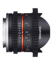 Load image into Gallery viewer, Samyang 8 mm T3.1 VDSLR Manual Focus Video Lens for Sony-E
