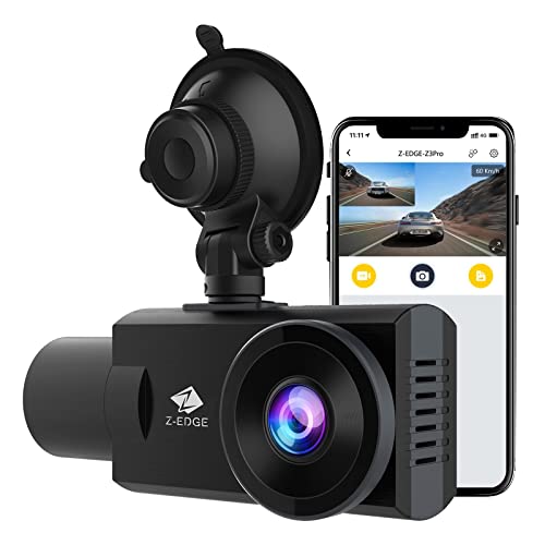 Dash Cam, Z3Pro Dash Cam Front and Inside, 2K+1080P Front and Inside Dual Dash Cam, Car Camera, IR Night Vision, Parking Mode, G-Sensor, Support 256GB