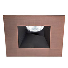 Load image into Gallery viewer, WAC Lighting HR3LEDT518PS835CB Tesla PRO 3.5&quot; LED Square 0-30 Degree Adjustable Trim with Light Engine 3500K Narrow Beam, (80+ CRI), Copper Bronze
