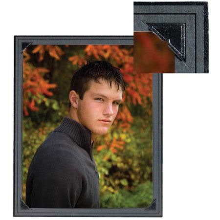 TAP Digital Easel, Picture Folder Frame with Die-Cut Slots for a 4x6 Photo, Pack of 5, Ebony