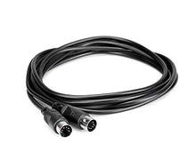 Load image into Gallery viewer, Hosa MID-310BK 5-Pin DIN to 5-Pin DIN MIDI Cable, 10 Feet
