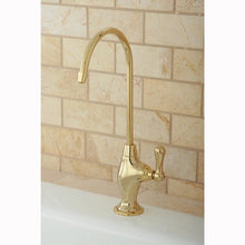 Load image into Gallery viewer, Kingston Brass Gourmetier KS3192AL Restoration Single Handle Water Filtration Faucet, Polished Brass
