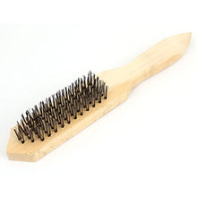 Load image into Gallery viewer, Wooden Handgrip Steel Wire Cleaning Brush Tool 27cm Long
