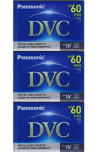 Load image into Gallery viewer, 3 Mini DV MiniDV VIDEO TAPE CASSETTEs for JVC GR-DF 550
