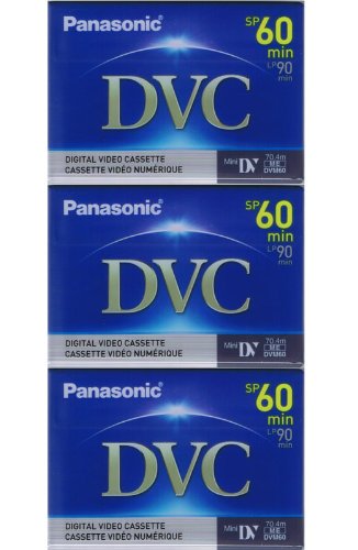 3 Mini DV MiniDV VIDEO TAPE CASSETTEs for JVC GR-D90US
