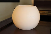 EcoGecko 87003 Wax Moon Sphere LED Flameless Candle with 5 Hour Timer