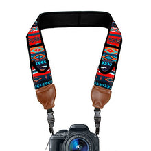Load image into Gallery viewer, USA GEAR TrueSHOT Camera Strap with Southwest Neoprene Pattern , Accessory Pockets and Quick Release Buckles - Compatible With Canon , Nikon , Sony and More DSLR , Mirrorless , Instant Cameras
