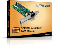 Load image into Gallery viewer, TRENDnet 56K Internal PCI Data,Fax and TAM Modem, TFM-PCIV92A
